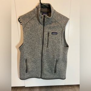Patagonia Better Sweater Fleece Light Grey Vest Mens Size Medium (M)